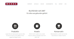 Desktop Screenshot of buchbinderei-mende.com